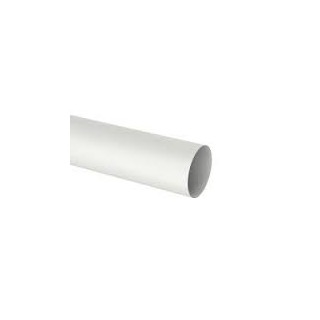 FERROPLAST - tubo redondo 3 mt branco 75 [ Emporio 7 ]